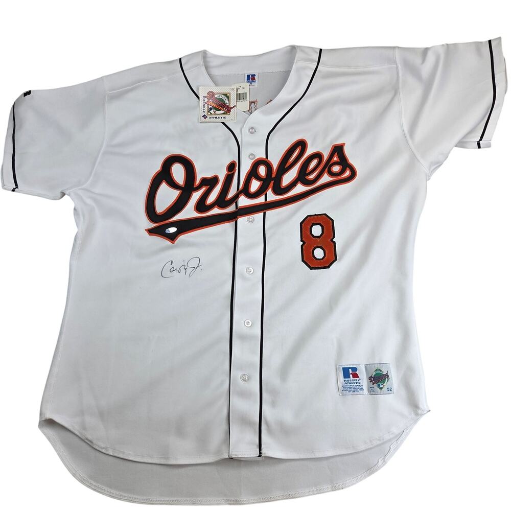 NWT Russell Diamond Collection Cal Ripken Jr Signed Orioles Jersey 52 USA